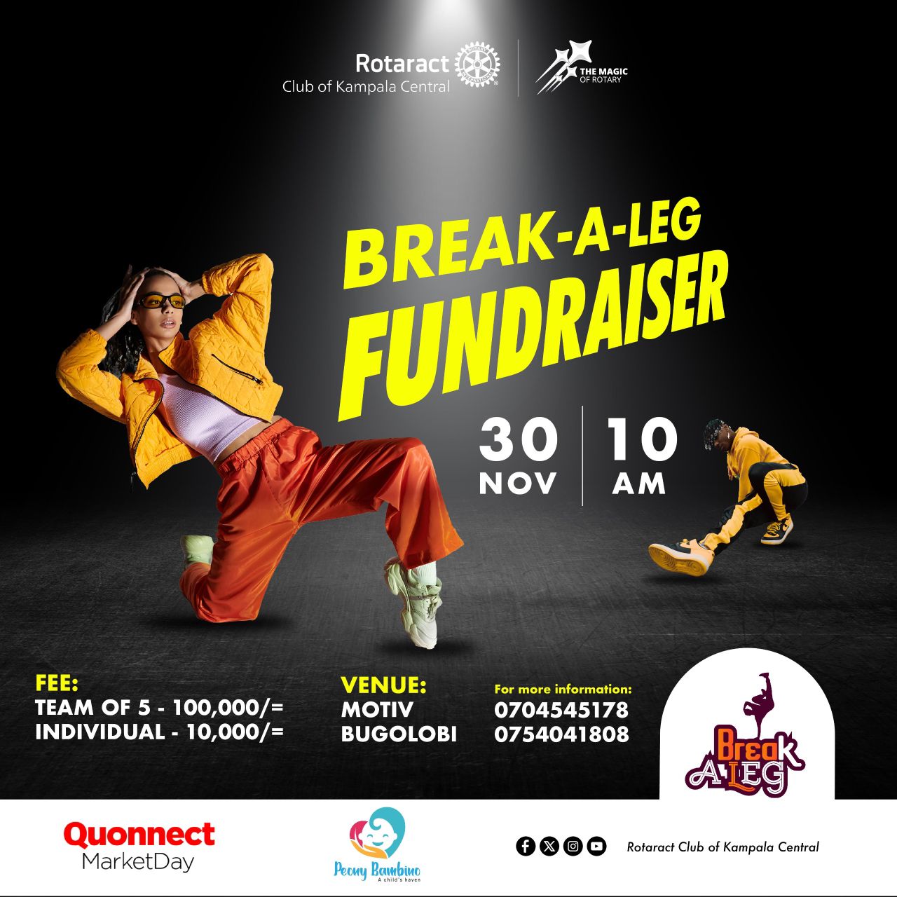 BREAK A LEG FUNDRAISER